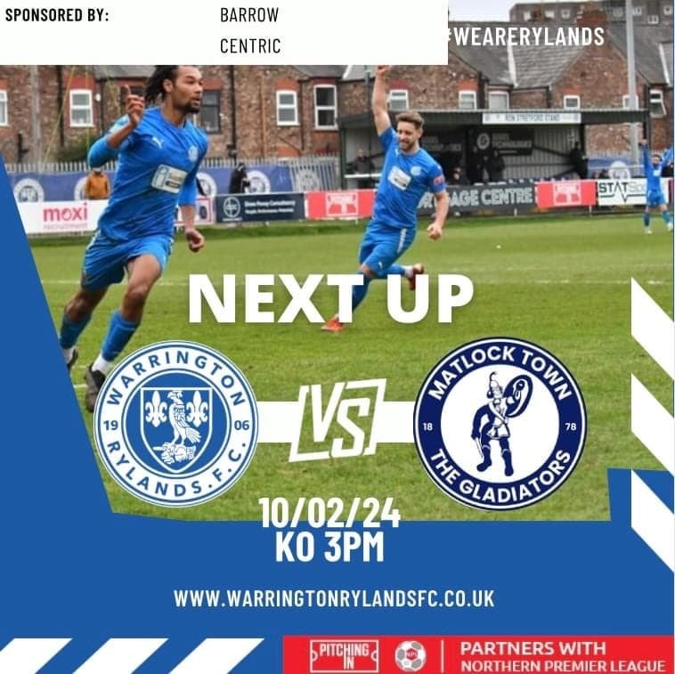 Match Preview: Matlock Town FC (h)
